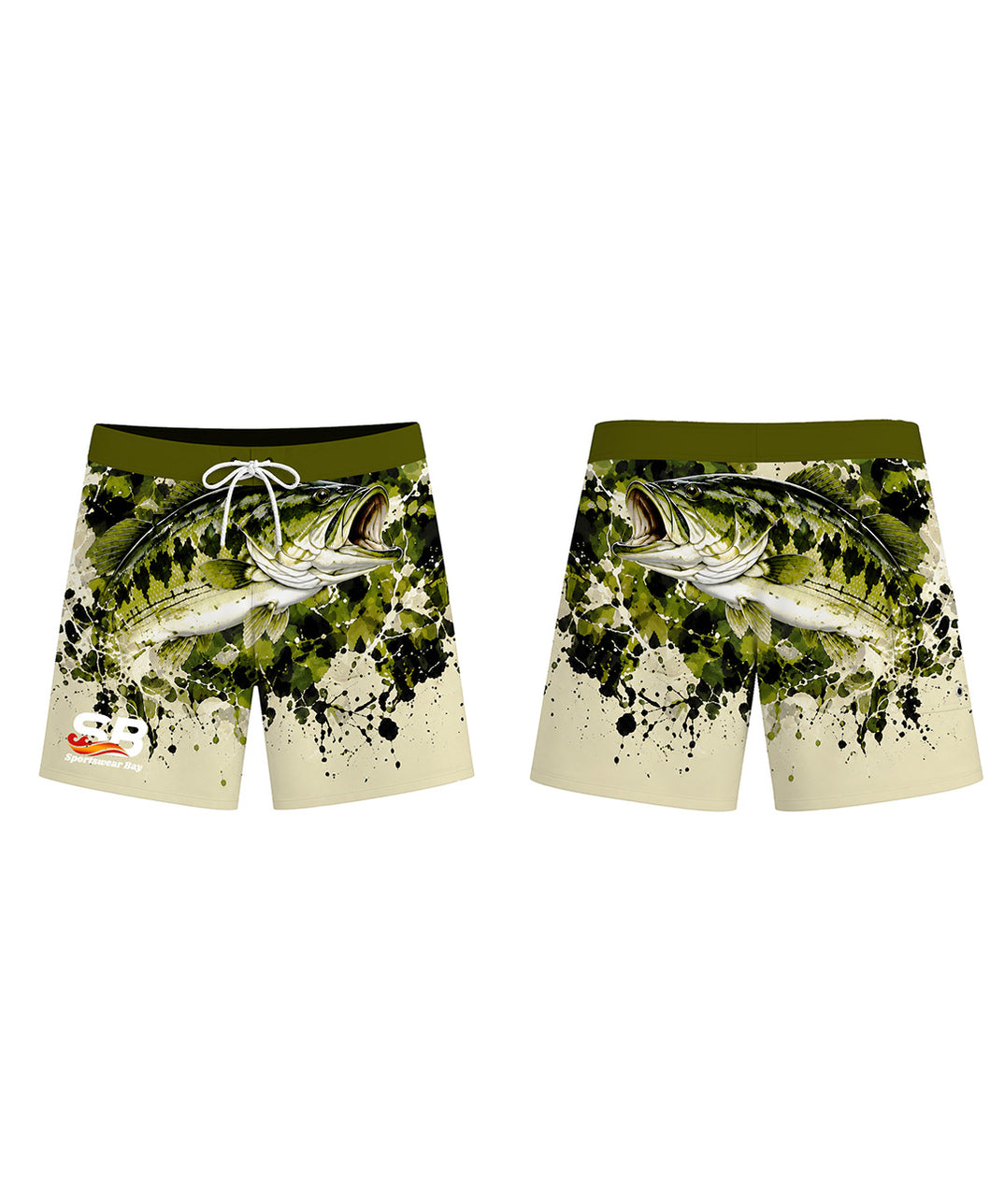Custom Fishing Board Shorts with Your Logo and Design