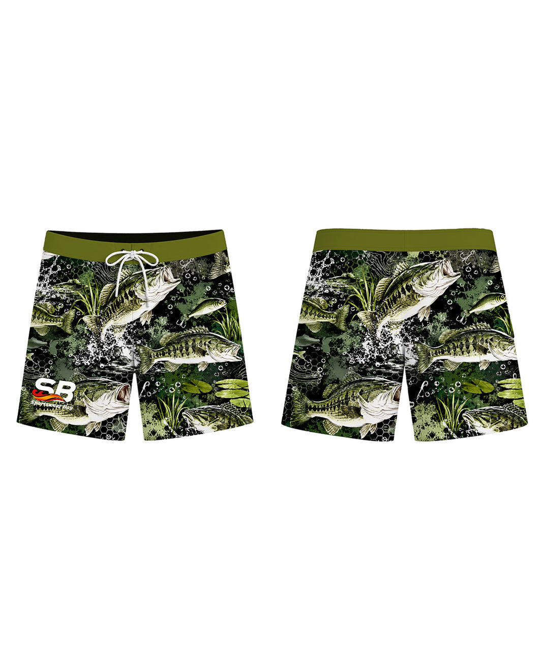 Custom Fishing Board Shorts with Your Logo and Design